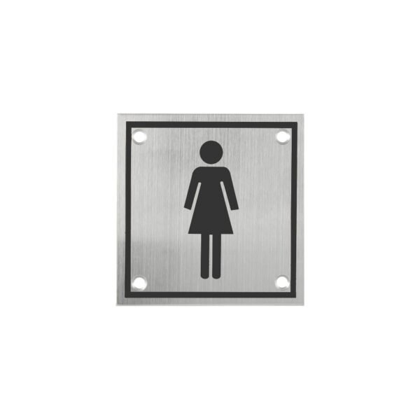 Toilet Sign Plate Stainless Steel Etching Sign Wc Sign Sp002