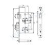 Entrance Anti Panic Function Mortise Lock Euro Standard