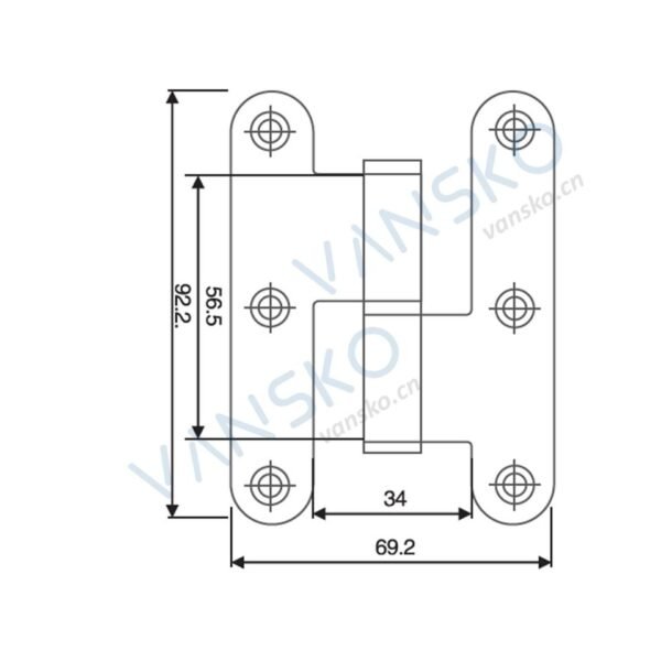 304 Stainless Steel H Shape Lift Off Hinge