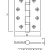 304 Stainless Steel 2 Ball Bearing 2bb Hinge 4'' 6''