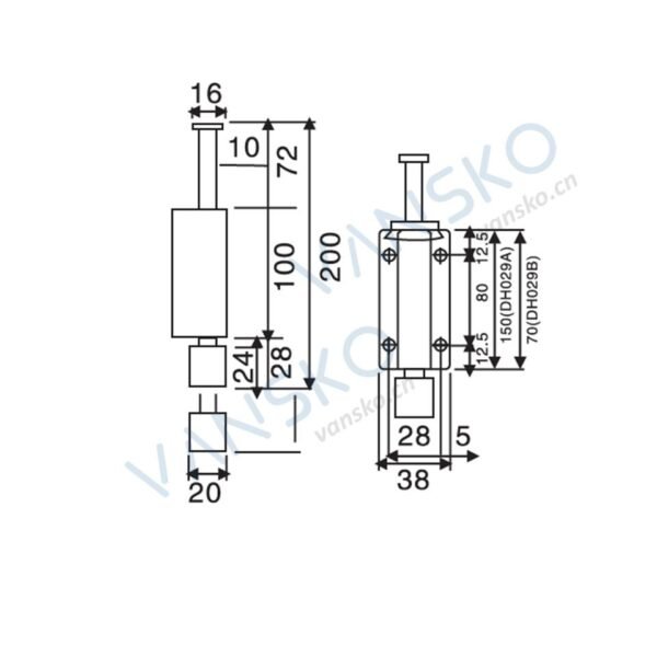 Ds 70 Door Holder Economic Solid