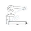 Hh 015 Arched T Bar Lever Handle