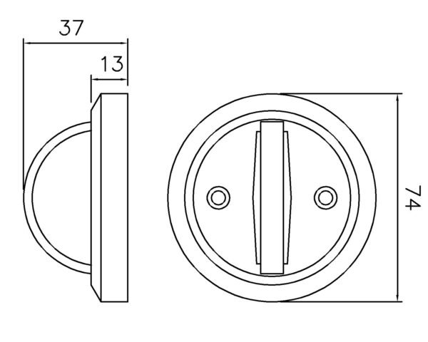 Fp 53 Cavity Handle Hidden Handle Basement Cover Turnable