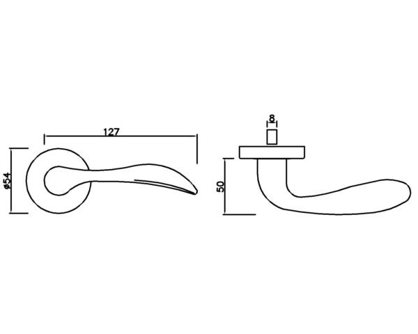 Stainless Steel Door Handle Hc 145