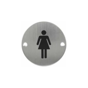 Toilet Sign Plate Stainless Steel Etching Sign Wc Sign Sp012