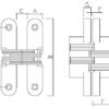 Zinc Alloy Concealed Hinge