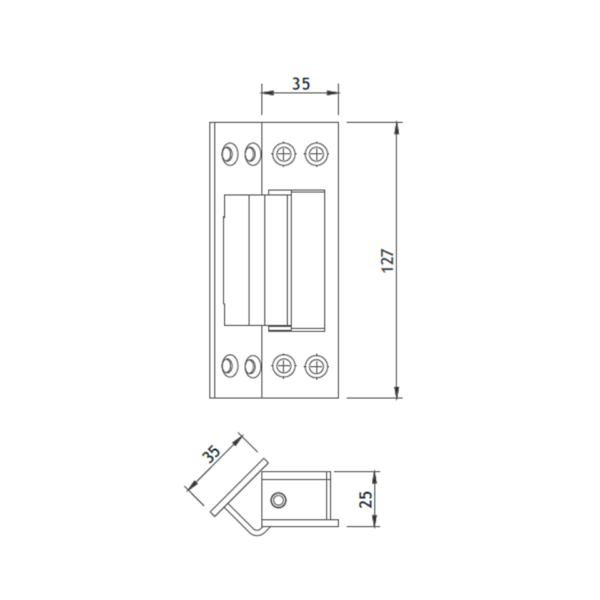 304 Stainless Steel Pocket Conceal Hinge