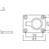 Fp 51 Stainless Steel Cavity Handle Hidden Handle Basement Cover Turnable