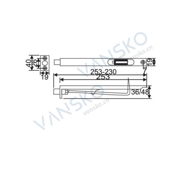 Door Bolt Db 18