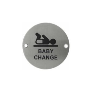 Stainless Steel Baby Change Sign Plate Sp018