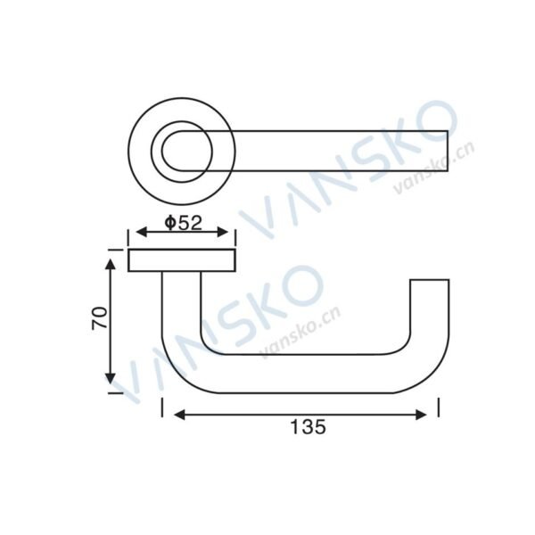 Hh 018 Return To Door Lever Handle